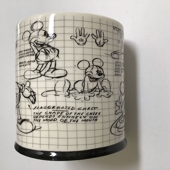 Disney Mickey Mouse Sketch Coffee Mug Cartoon Jumbo Tea Cup Big 16 oz Vintage - Picture 5 of 15